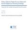 Policy Options Paper for an Urban and Rural Indigenous Housing Strategy