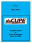 CUPE By-Laws. Canadian Union of Public Employees Local No CUPE 2081 Bylaws Approved by the Membership October 29 th,