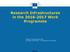 Research Infrastructures in the Work Programme. Research Infrastructures Unit European Commission DG Research & Innovation