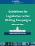 Guidelines for Legislative Letter Writing Campaigns