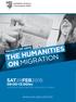 THE HUMANITIES ON MIGRATION