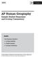 AP Human Geography. Sample Student Responses and Scoring Commentary. Inside: Free Response Question 1. Scoring Guideline.