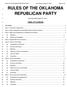 RULES OF THE OKLAHOMA REPUBLICAN PARTY
