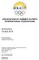 ASSOCIATION OF SUMMER OLYMPIC INTERNATIONAL FEDERATIONS