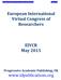 European International Virtual Congress of Researchers. EIVCR May 2015