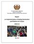 Report on Implementation of Beijing Declaration and Platform for Action