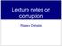 Lecture notes on corruption. Rajeev Dehejia