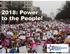 SAN DIEGO COUNTY DEMOCRATS IN : Power to the People!