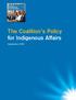 The Coalition s Policy for Indigenous Affairs