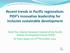 Recent trends in Pacific regionalism: PIDF s innovative leadership for inclusive sustainable development