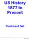 US History 1877 to Present Flashcard Set