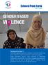 Gender BASED. Echoes From Syria. Guiding Principle 11: