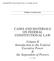 CASES AND MATERIALS ON FEDERAL CONSTITUTIONAL LAW. Volume II Introduction to the Federal Executive Power & the Separation of Powers