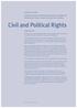 Civil and Political Rights