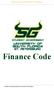 University of South Florida St. Petersburg. Finance Code. Student Government Finance Code Page 1