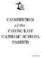 CONSTITUTION of the COUNCIL OF CATHOLIC SCHOOL PARENTS