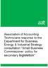 Association of Accounting Technicians response to the Department for Business, Energy & Industrial Strategy consultation Small Business Commissioner: