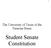 The University of Texas of the Permian Basin. Student Senate Constitution