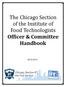 The Chicago Section of the Institute of Food Technologists Of icer & Committee Handbook