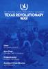 Texas Revolutionary War. Chair Letter Introduction... 3