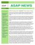 ASAP NEWS. UKBA Persists with Unlawful Fresh Claims Policy. In This Issue