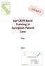 epi-ceipi Basic Training in European Patent Law
