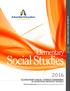 Social Studies. Elementary ELEMENTARY SOCIAL STUDIES STANDARDS IN SEVENTH-DAY ADVENTIST SCHOOLS ELEMENTARY SOCIAL STUDIES STANDARDS