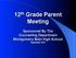 12 th Grade Parent Meeting. Sponsored By The Counseling Department Montgomery Blair High School September 2014