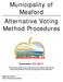 Municipality of Meaford Alternative Voting Method Procedures