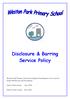 Disclosure & Barring Service Policy