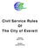 Civil Service Rules Of The City of Everett. Adopted July 31, 1974
