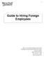 Guide to Hiring Foreign Employees