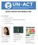 UN-ACT AUGUST 2015 NEWSLETTER