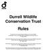 Durrell Wildlife Conservation Trust Rules