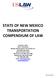 STATE OF NEW MEXICO TRANSPORTATION COMPENDIUM OF LAW