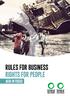 RULES FOR BUSINESS RIGHTS FOR PEOPLE ASIA IN FOCUS