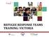 REFUGEE RESPONSE TEAMS TRAINING: VICTORIA