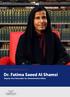 Dr. Fatima Saeed Al Shamsi