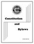 Constitution. and. Bylaws