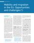 Mobility and migration in the EU: Opportunities and challenges ( 1 )