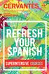 Refresh your spanish superintensive courses