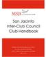 San Jacinto Inter-Club Council Club Handbook