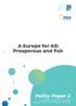 EPP Policy Paper 2 A Europe for All: Prosperous and Fair