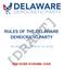 RULES OF THE DELAWARE DEMOCRATIC PARTY