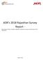 ADR s 2018 Rajasthan Survey Report - Brief Analysis of Voters Priorities in Rajasthan: Importance of Issues and Performance of the Government