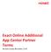 Exact Online Additional App Center Partner Terms
