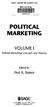 SAGE LIBRARY IN MARKETING. SUB Hamburg A/ POLITICAL MARKETING VOLUME I. Political Marketing: Concepts and Theories. Edited by. Paul R.
