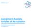 alzheimers.org.uk Alzheimer s Society Articles of Association