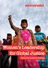 Women s Leadership for Global Justice