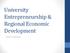 University Entrepreneurship & Regional Economic Development. David B. Audretsch